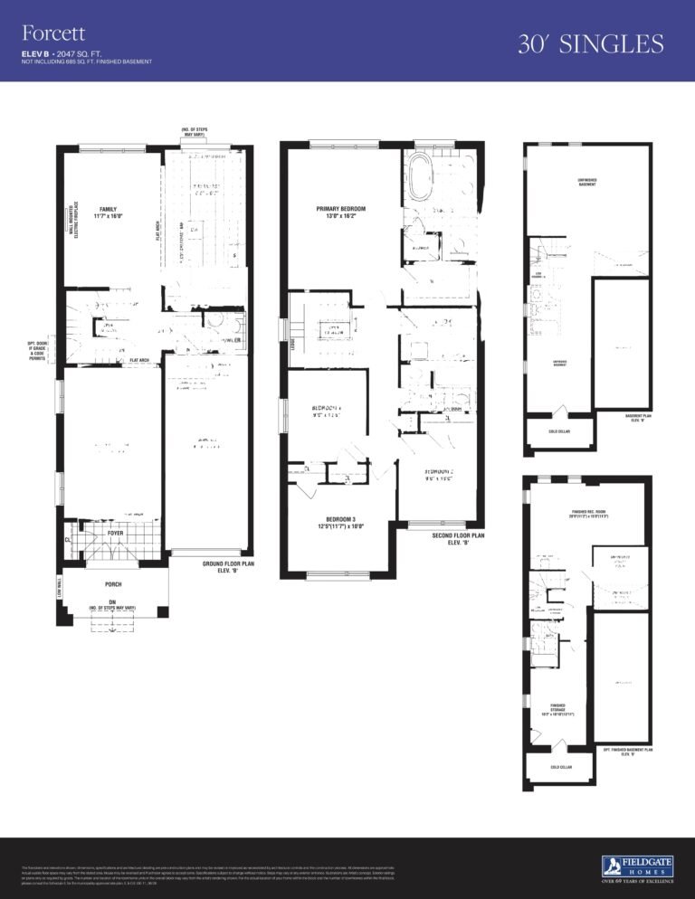 New Kleinburg Single Car Garage Homes floopr plan